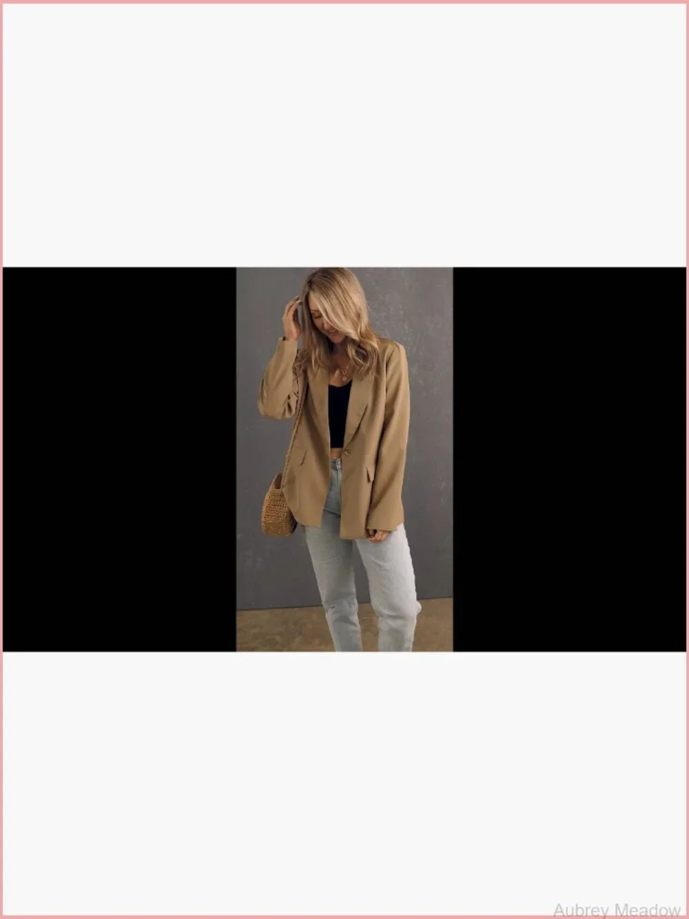 Women's Business Casual Blazer with Lined Professional Work Suit Jacket Pockets
